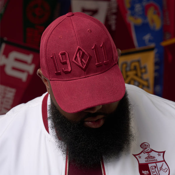 Kappa Alpha Psi Diamond K 1911 Tonal Hat Krimson