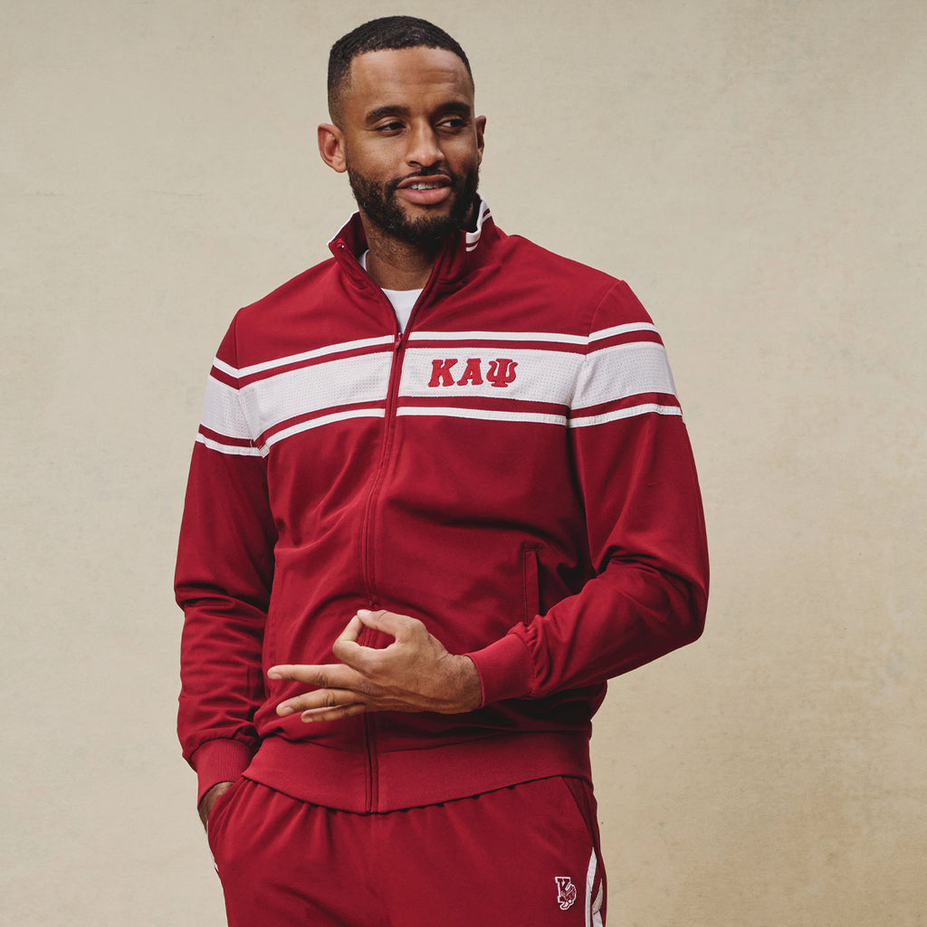 Kappa Alpha Psi 3-Letter Mesh Panel Track Jacket