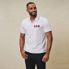 Kappa Alpha Psi 3-Letter Zip Performance Polo (White)