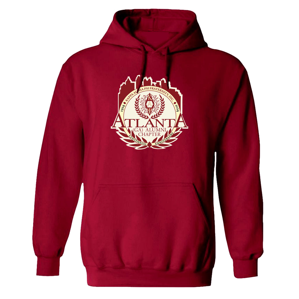 Atlanta Alumni Chenille Hooded Pullover (Krimson)