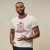 Kappa Alpha Psi Coat of Arms Ringer Tee (Cream)