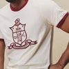 Kappa Alpha Psi Coat of Arms Ringer Tee (Cream)