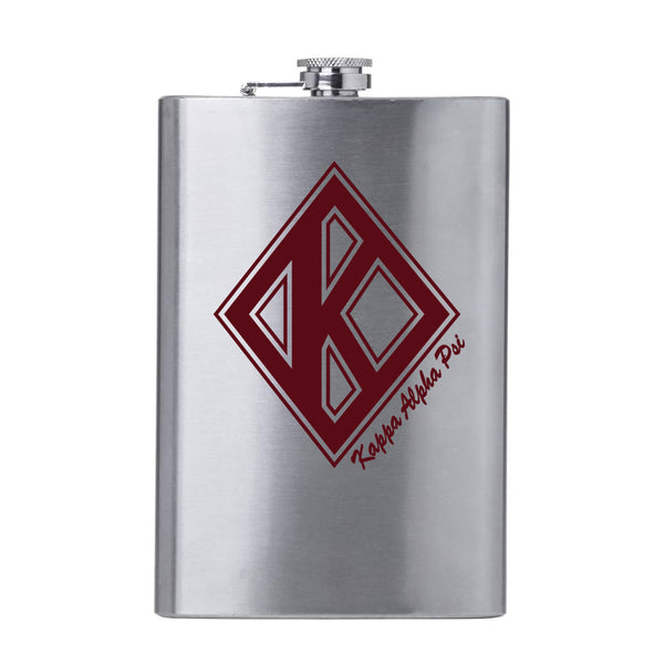 Kappa Alpha Psi Diamond K Stainless Steel Flask