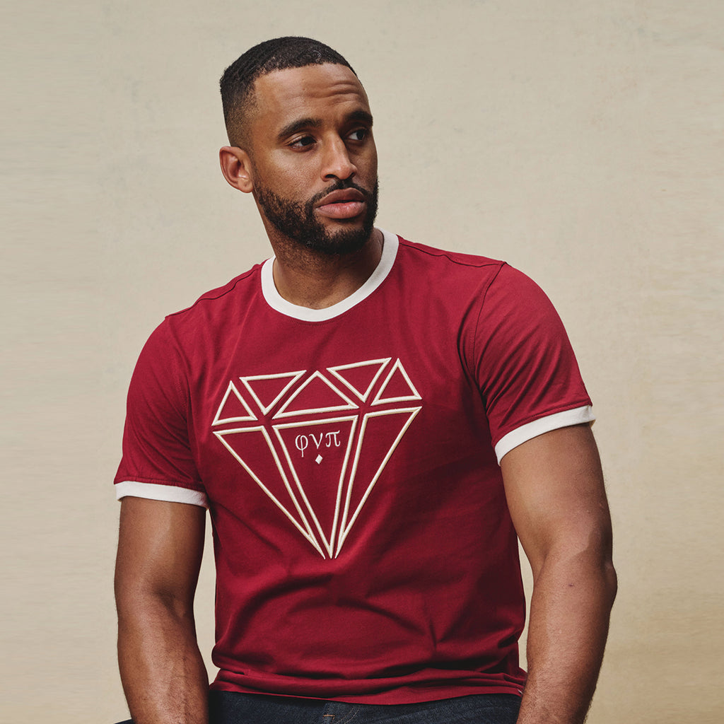 Kappa Alpha Psi Diamond Phi Nu Pi Ringer Tee