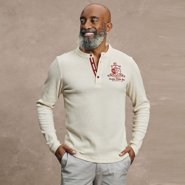 Kappa Alpha Psi Coat of Arms Waffle Henley