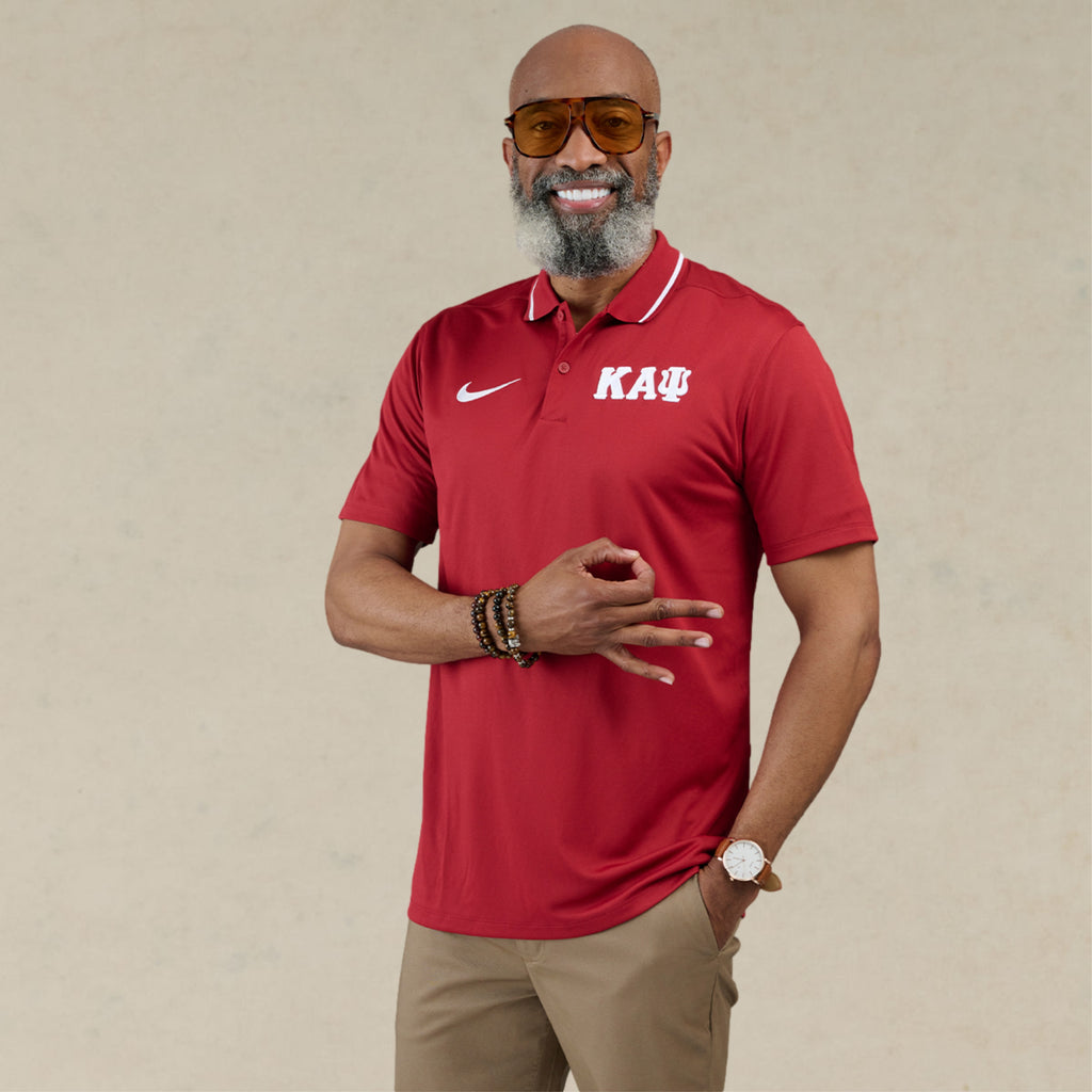 Kappa Alpha Psi NIKE 3-Letter Performance Polo