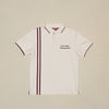 Kappa Alpha Psi Striped Diamond 3-Letter Polo (Cream)