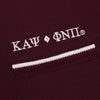 Kappa Alpha Psi Striped Diamond 3-Letter Polo (Krimson)