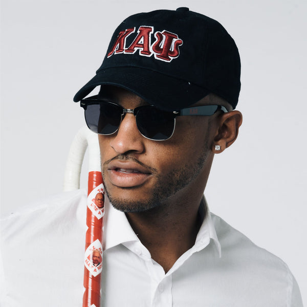 Kappa Alpha Psi Greek Letter Adjustable Dad Cap (Black)